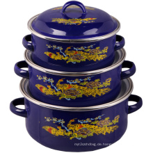 16/18/20 Enamel Casserole 3PCS Set